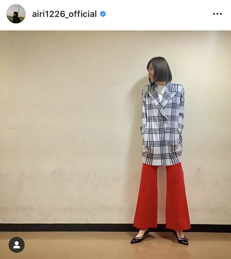 ※松井愛莉公式Instagram(airi1226_official)のスクリーンショット