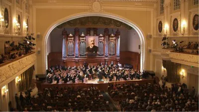 「第14回 チャイコフスキー国際コンクール」の会場となったモスクワ音楽院大ホール 