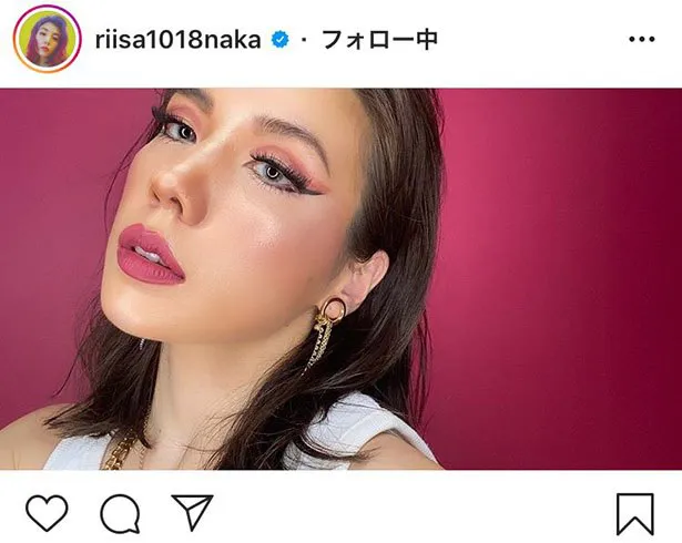 ※仲里依紗公式Instagram(riisa1018naka)のスクリーンショット