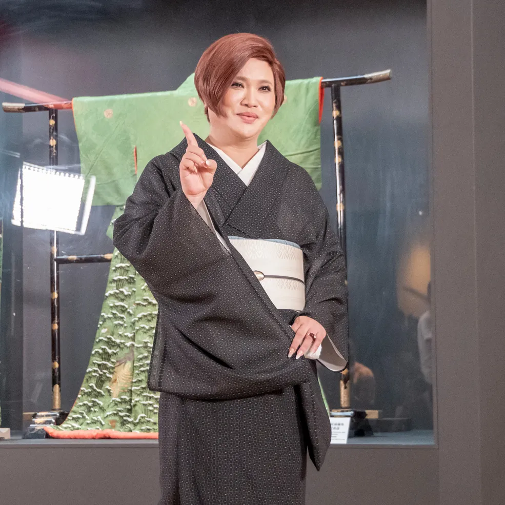 特別展「きもの KIMONO」取材会に出席したIKKO