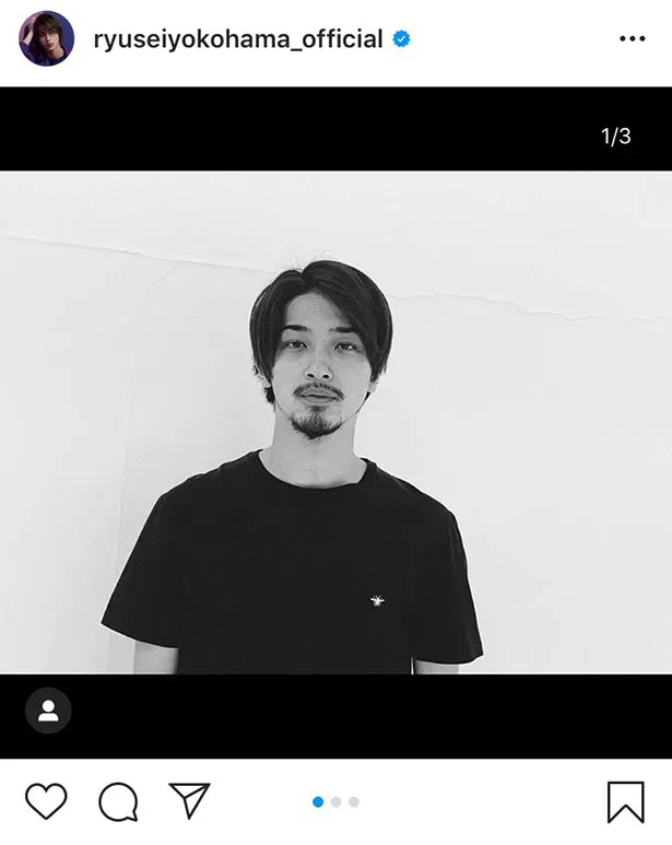 ※横浜流星Instagram( ryuseiyokohama_official)のスクリーンショット