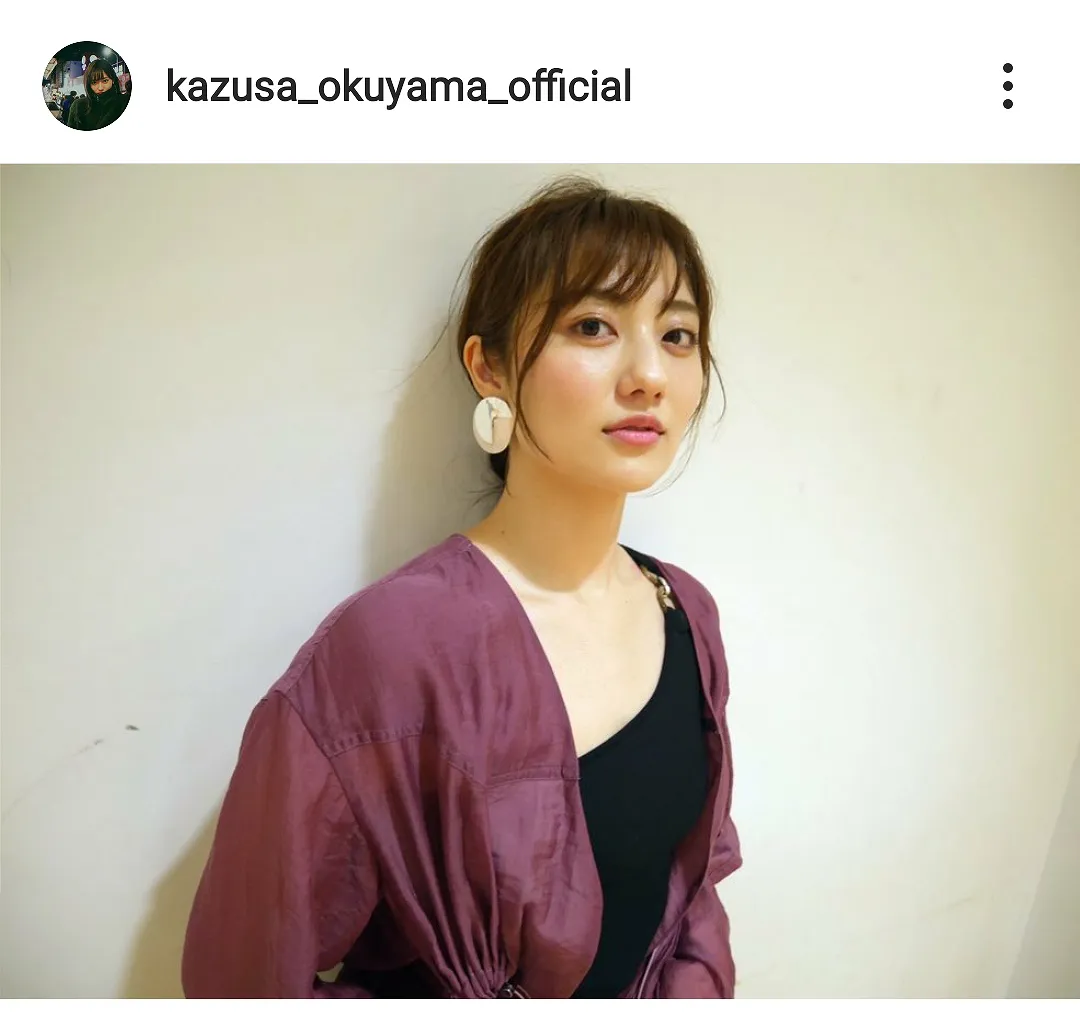 ※画像は奥山かずさ(kazusa_okuyama_official)公式Instagramのスクリーンショット