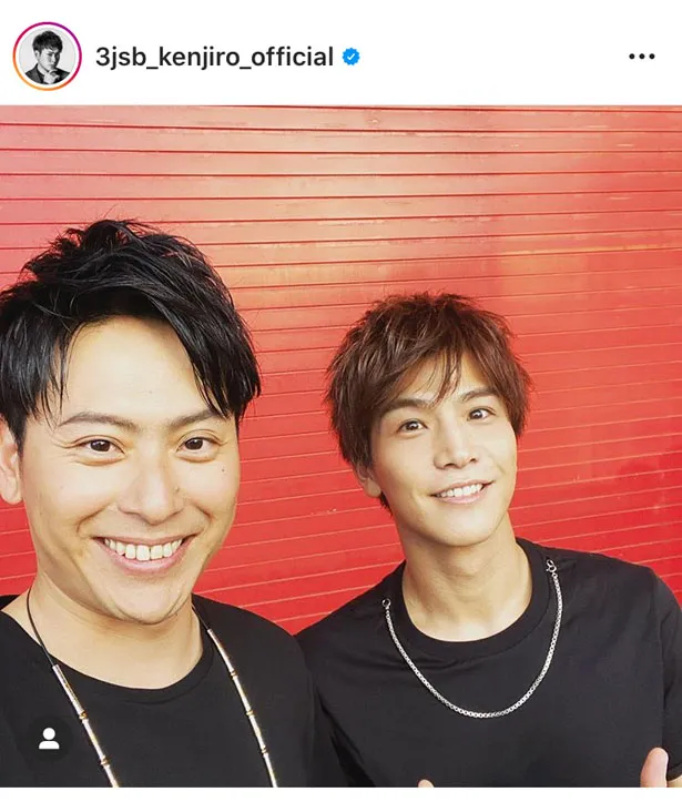 ※画像は山下健二郎オフィシャルInstagram(3jsb_kenjiro_official)のスクリーンショット