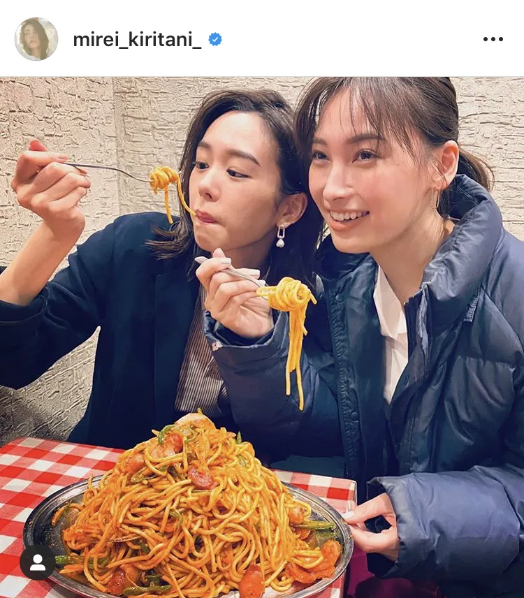 ※桐谷美玲公式Instagram(mirei_kiritani_)のスクリーンショット