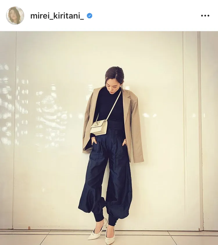 ※桐谷美玲公式Instagram(mirei_kiritani_)のスクリーンショット