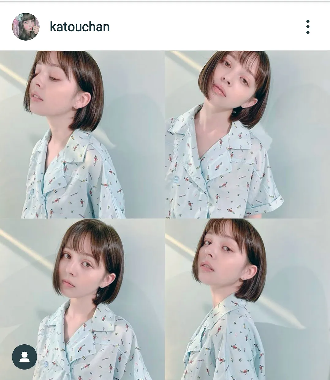 ※画像は加藤ナナ(katouchan)公式Instagramのスクリーンショット