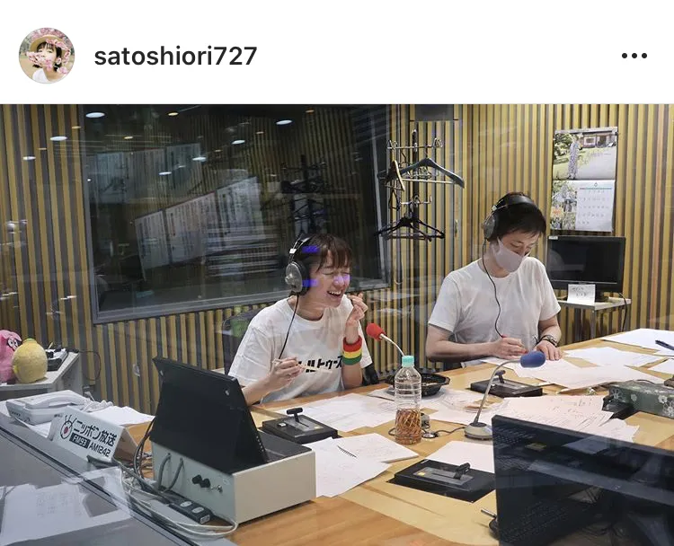 ※佐藤栞里公式Instagram(satoshiori727)のスクリーンショット