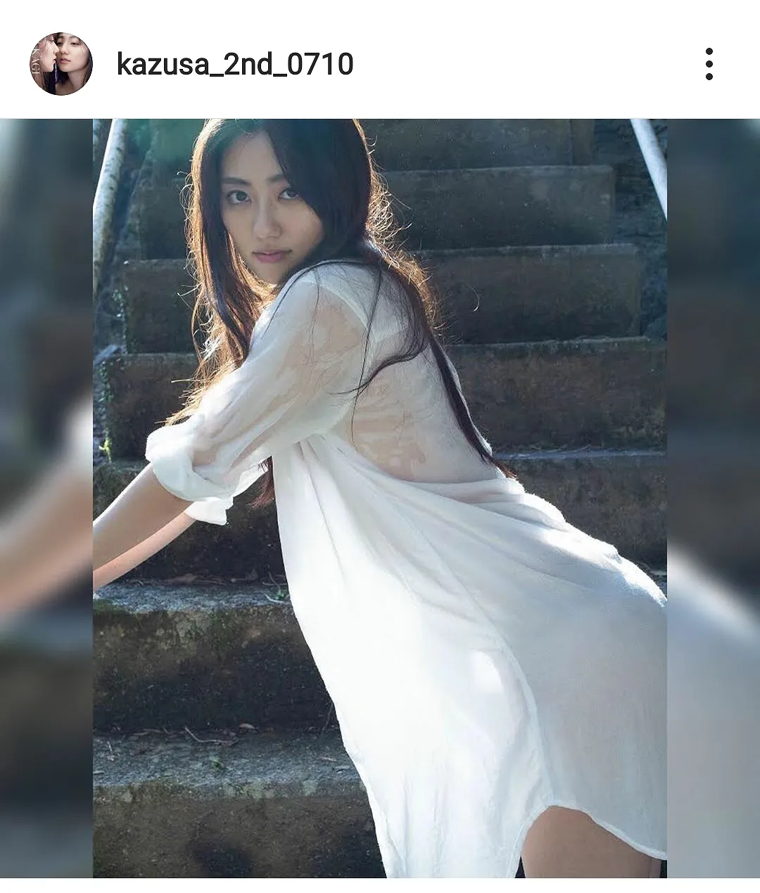 ※画像は奥山かずさ 2nd写真集『AIKAGI』【公式】(kazusa_2nd_0710)公式Instagramのスクリーンショット