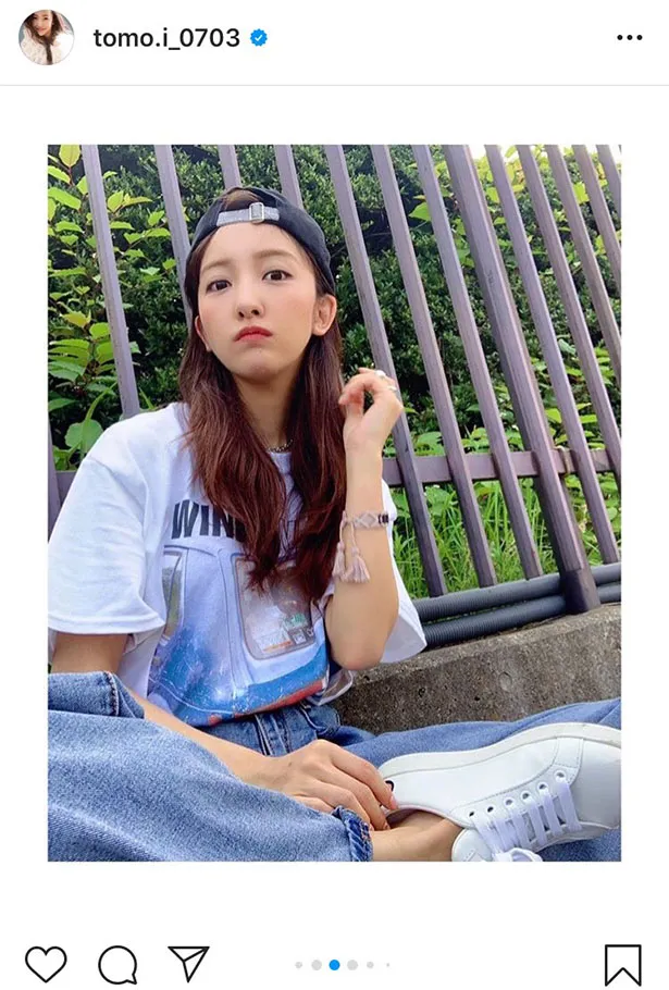 ※板野友美オフィシャルInstagram(tomo.i_0703)のスクリーンショット