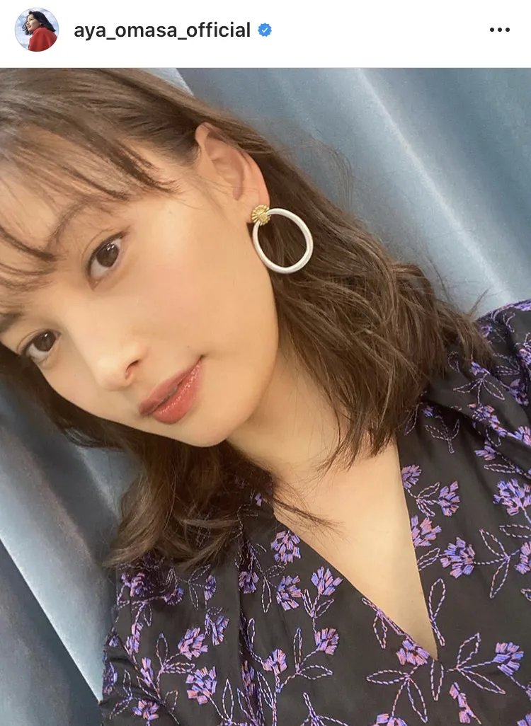 ※大政絢オフィシャルInstagram(aya_omasa_official)のスクリーンショット