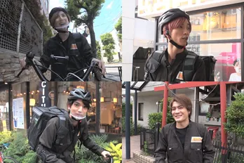 SixTONESが“Uber Eats”の配達でフワちゃんらと対決！京本大我「チームワークで優勝を目指したい！」