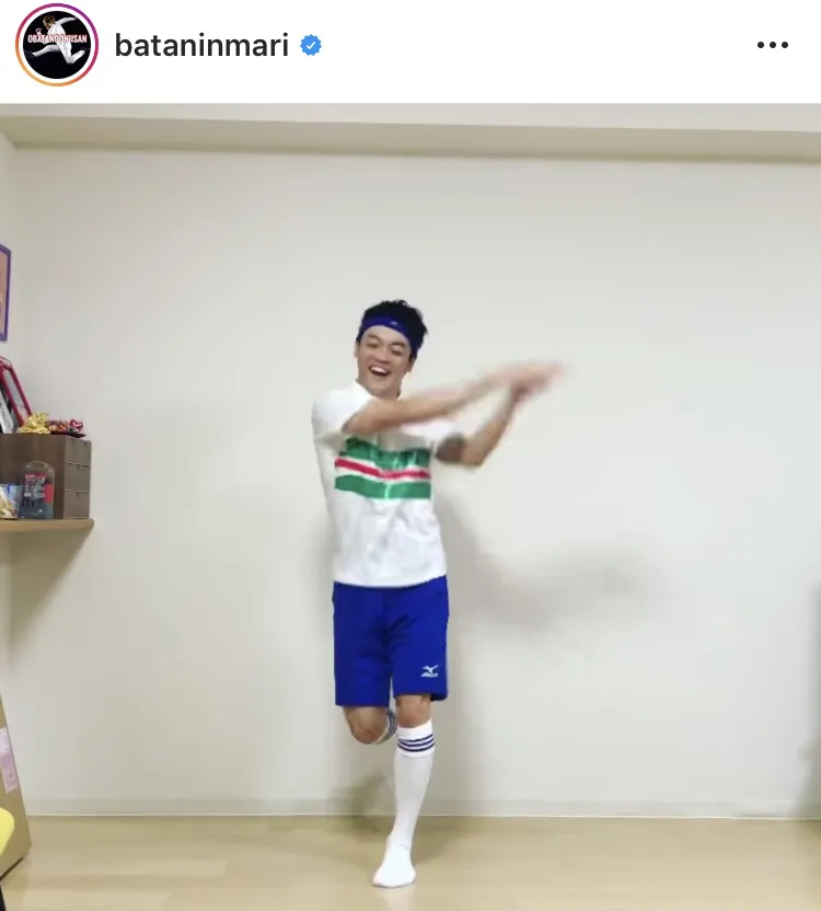 ※おばたのお兄さん公式Instagram(bataninmari)のスクリーンショット