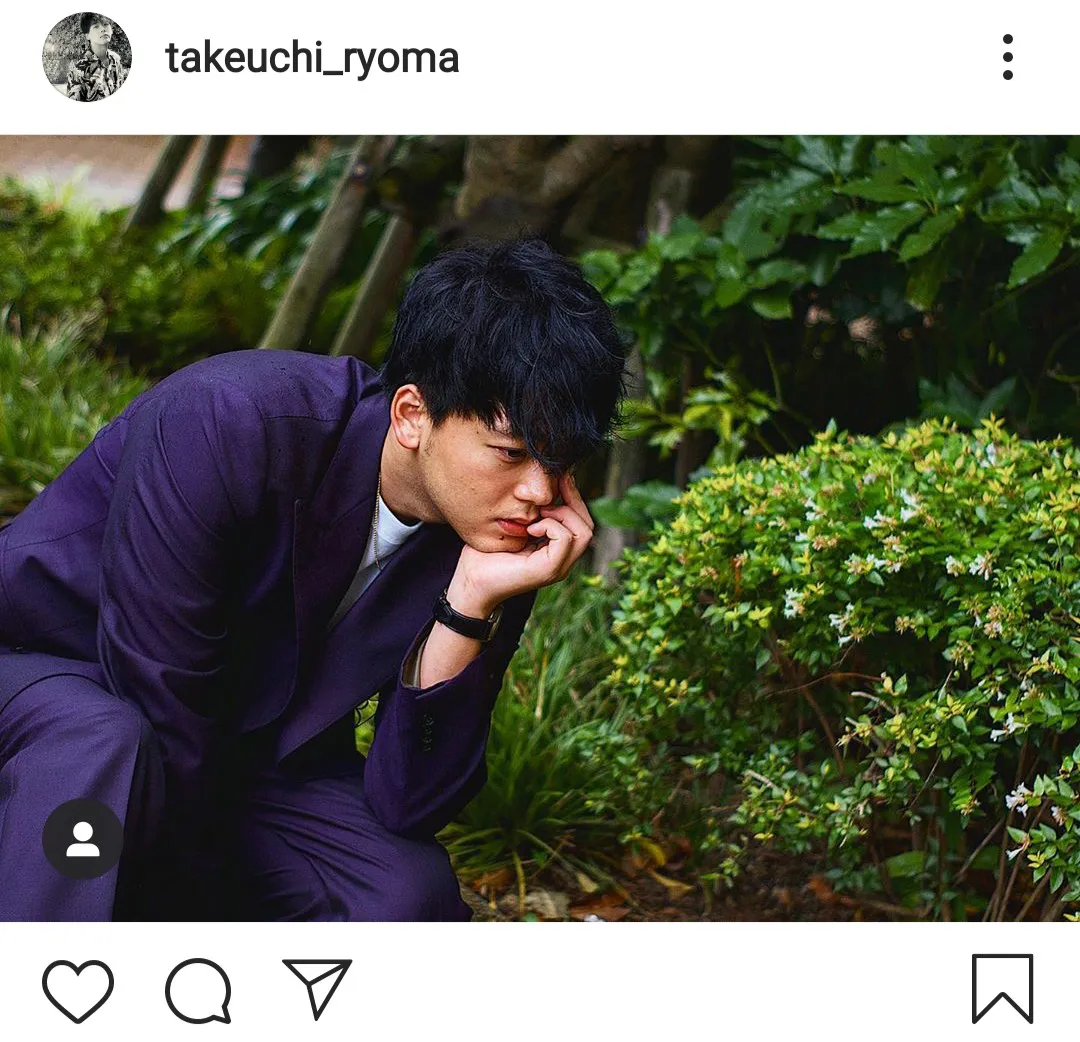 ※画像は竹内涼真公式Instagram(takeuchi_ryoma)のスクリーンショット