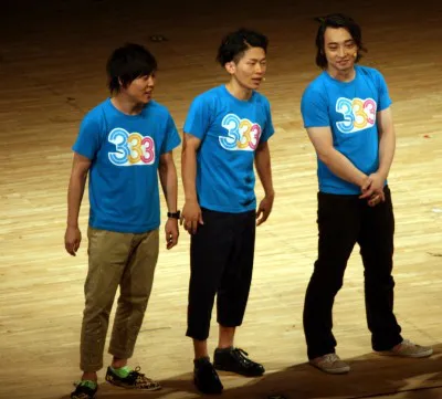 ジャングルポケットの武山浩三、太田博久、斉藤慎二（写真左から）