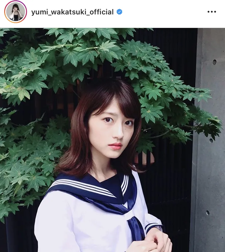 ※若月佑美公式Instagram(yumi_wakatsuki_official)のスクリーンショット