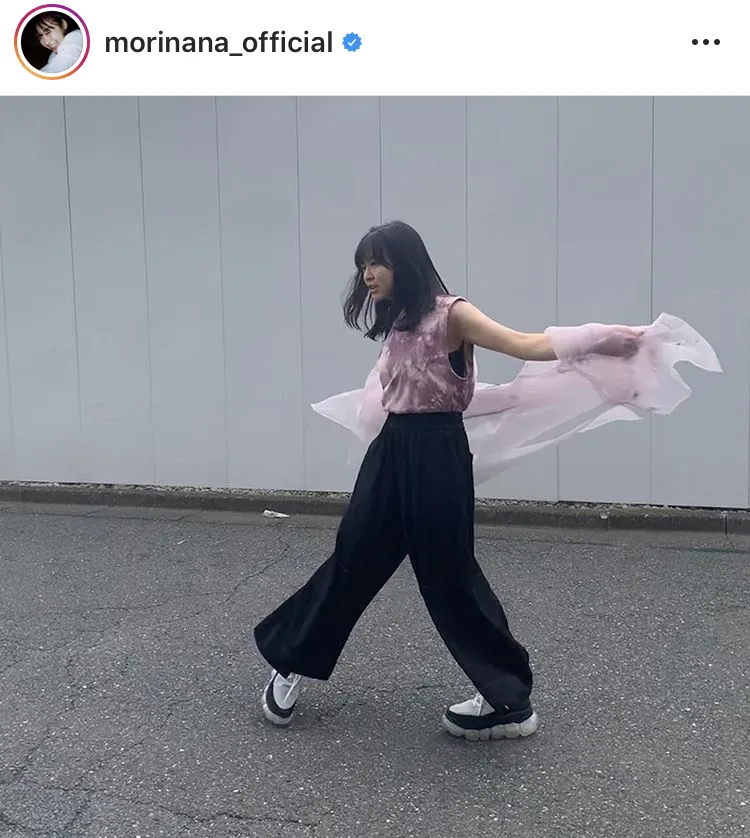 ※森七菜オフィシャルInstagram(morinana_official)のスクリーンショット