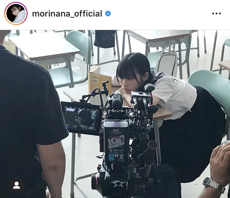 ※森七菜オフィシャルInstagram(morinana_official)のスクリーンショット