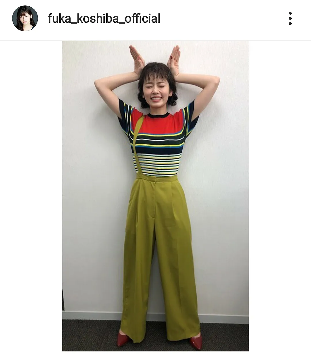 ※画像は小芝風花(fuka_koshiba_official)公式Instagramのスクリーンショット