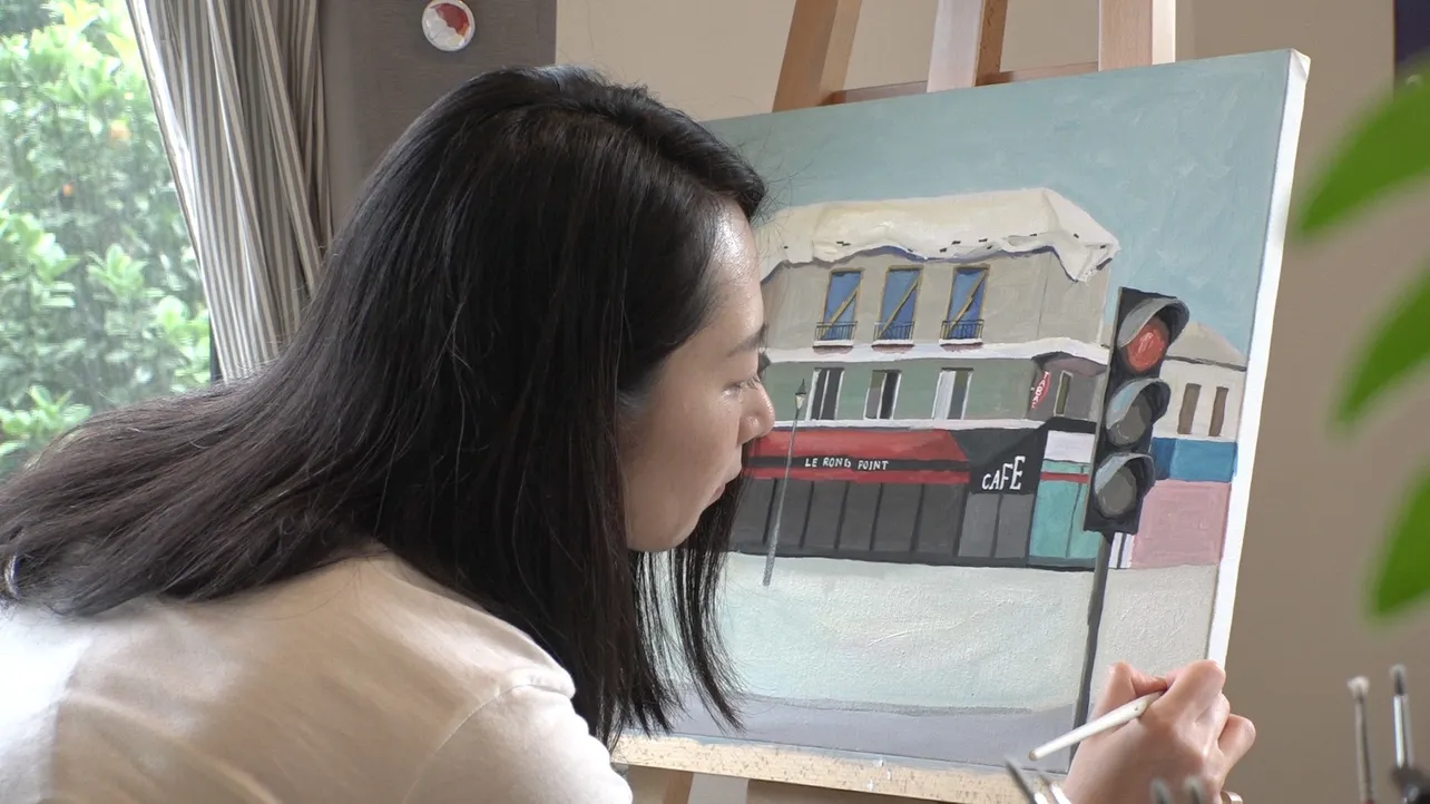 「Googleストリートビュー」を使い風景を描くイラストレーター・辰巳菜穂