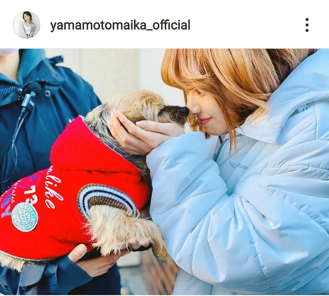 ※画像は山本舞香Instagram(yamamotomaika_official)のスクリーンショット