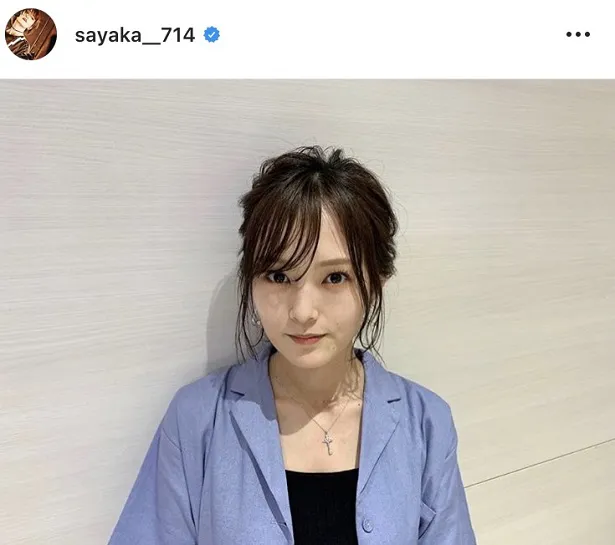 ※山本彩公式Instagram(sayaka__714)のスクリーンショット