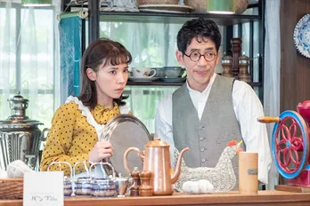 <エール>「バンブー」恵(仲里依紗)の“掃除のしかた”が話題に 夫・保(野間口徹)が副音声で披露