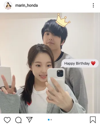 本田真凜、兄・太一との“カップルみたい”なSHOTに反響「美男美女」「羨ましい!」