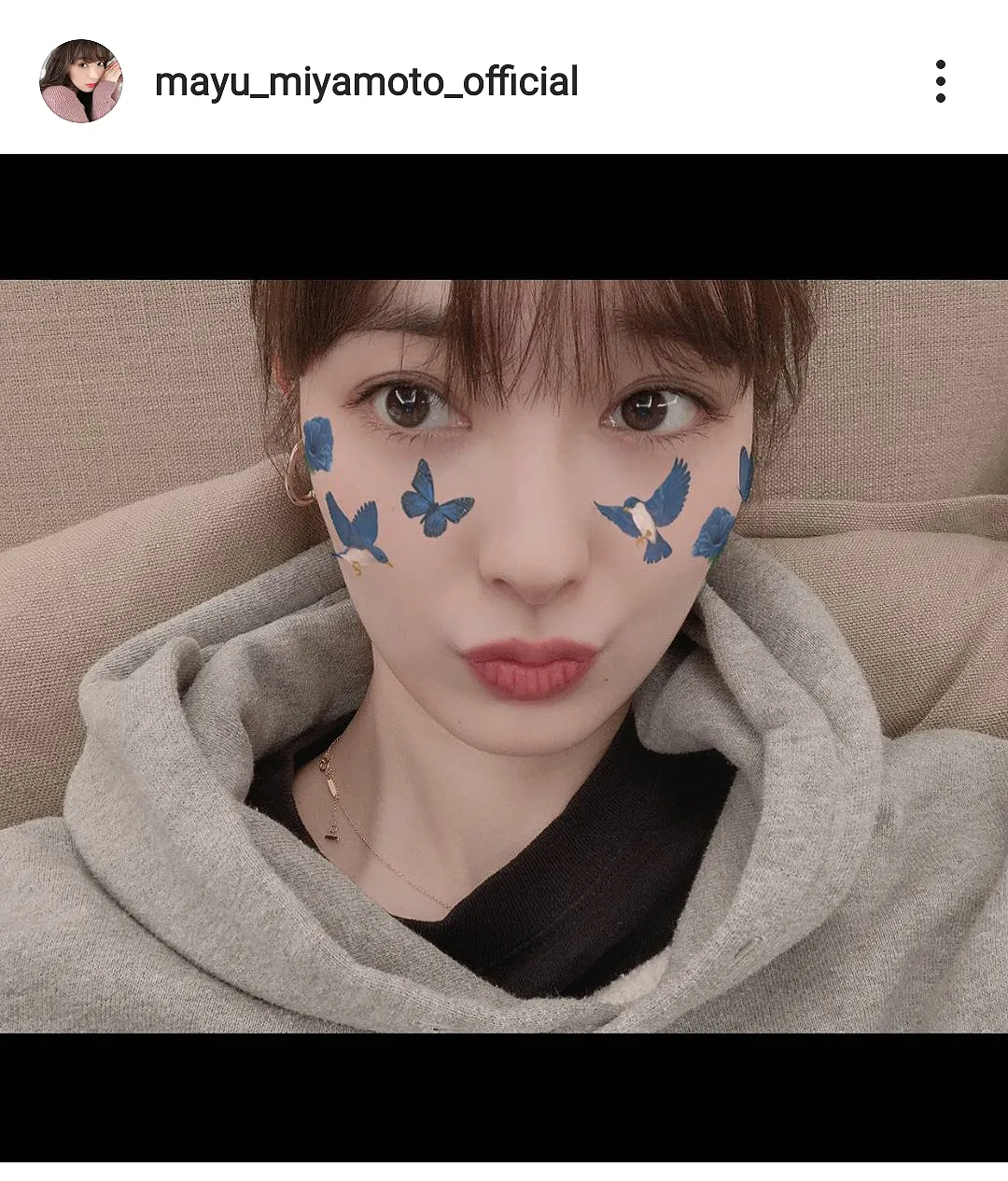 ※画像は宮本茉由(mayu_miyamoto_official)公式Instagramのスクリーンショット