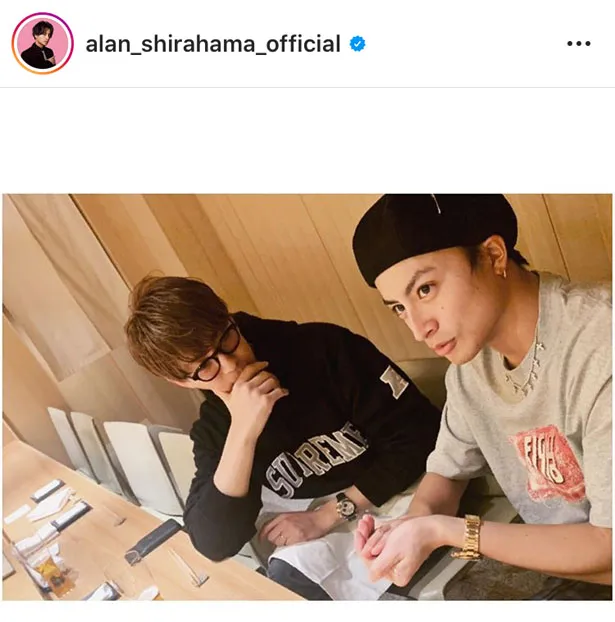 ※白濱亜嵐公式Instagram(alan_shirahama_official)より