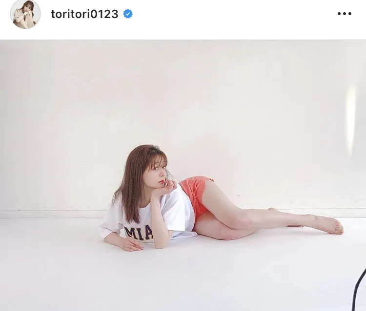 ※トリンドル玲奈公式Instagram(toritori0123)のスクリーンショット