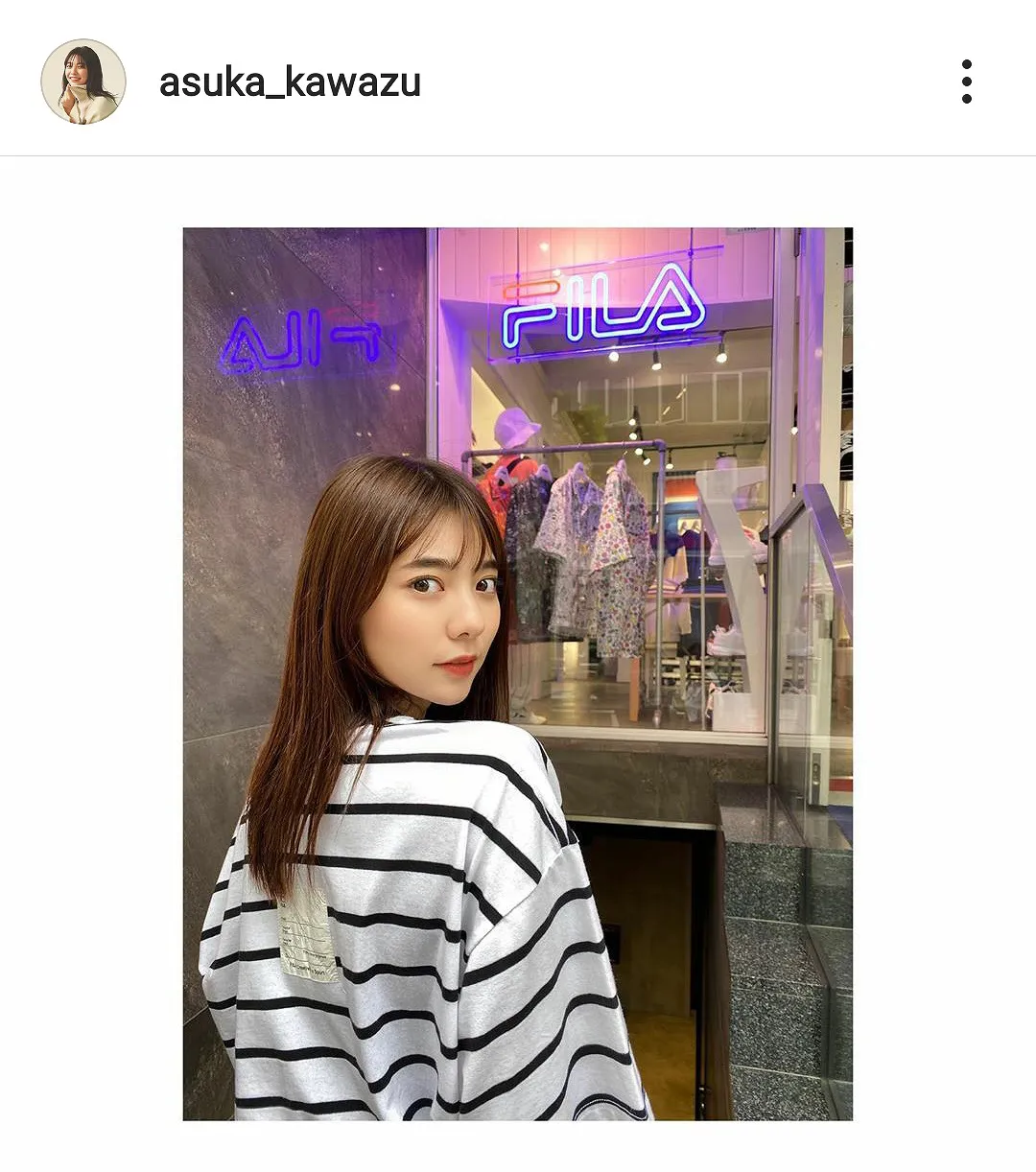 ※画像は川津明日香(asuka_kawazu)公式Instagramのスクリーンショット