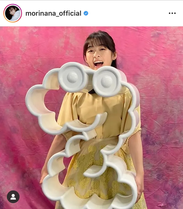  ※森七菜オフィシャルInstagram(morinana_official)のスクリーンショット