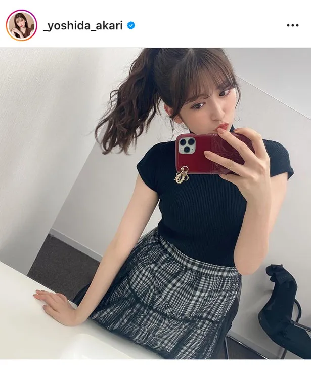 ※吉田朱里公式Instagram(_yoshida_akari)のスクリーンショット