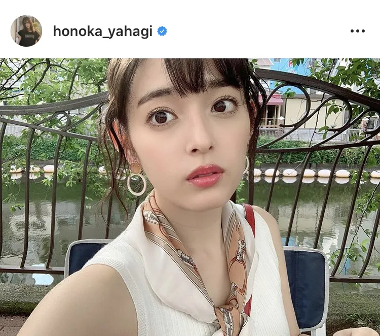 ※矢作穂香オフィシャルInstagram(honoka_yahagi)のスクリーンショット