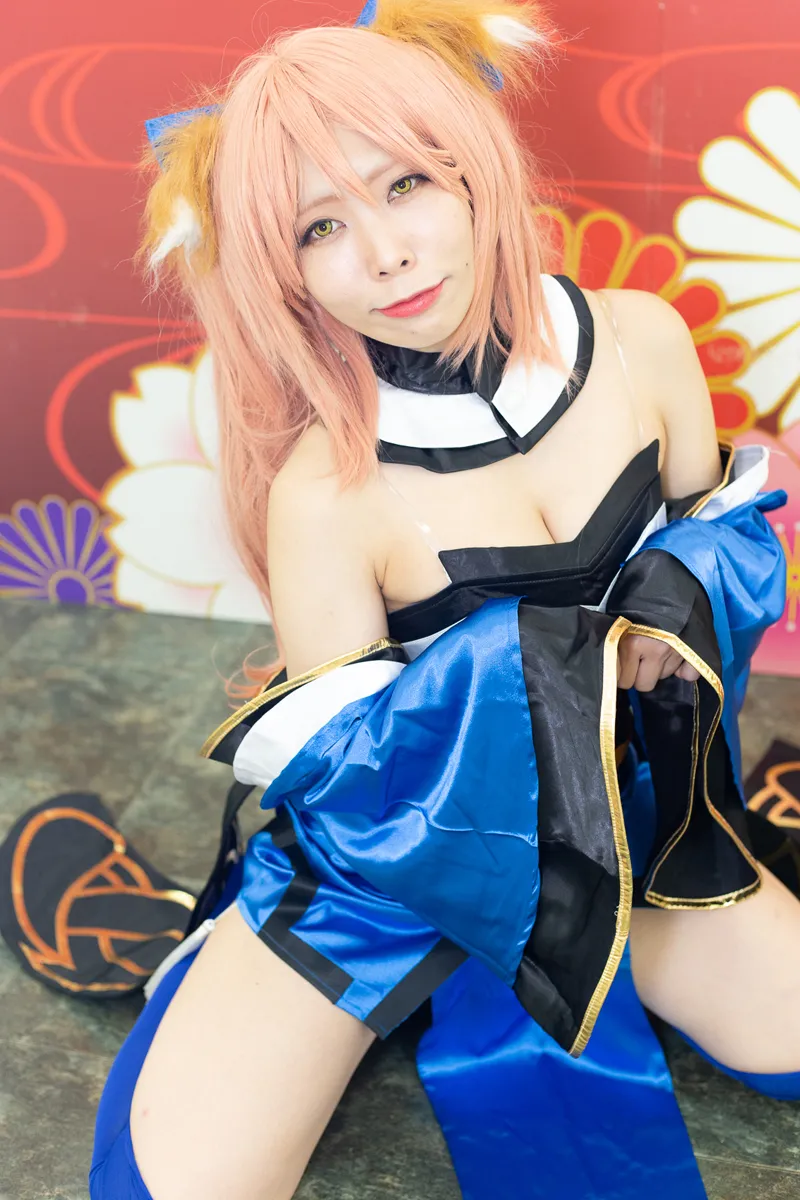 「FGO」の玉藻の前のコスプレで参加した“陽兎(はると)”さん