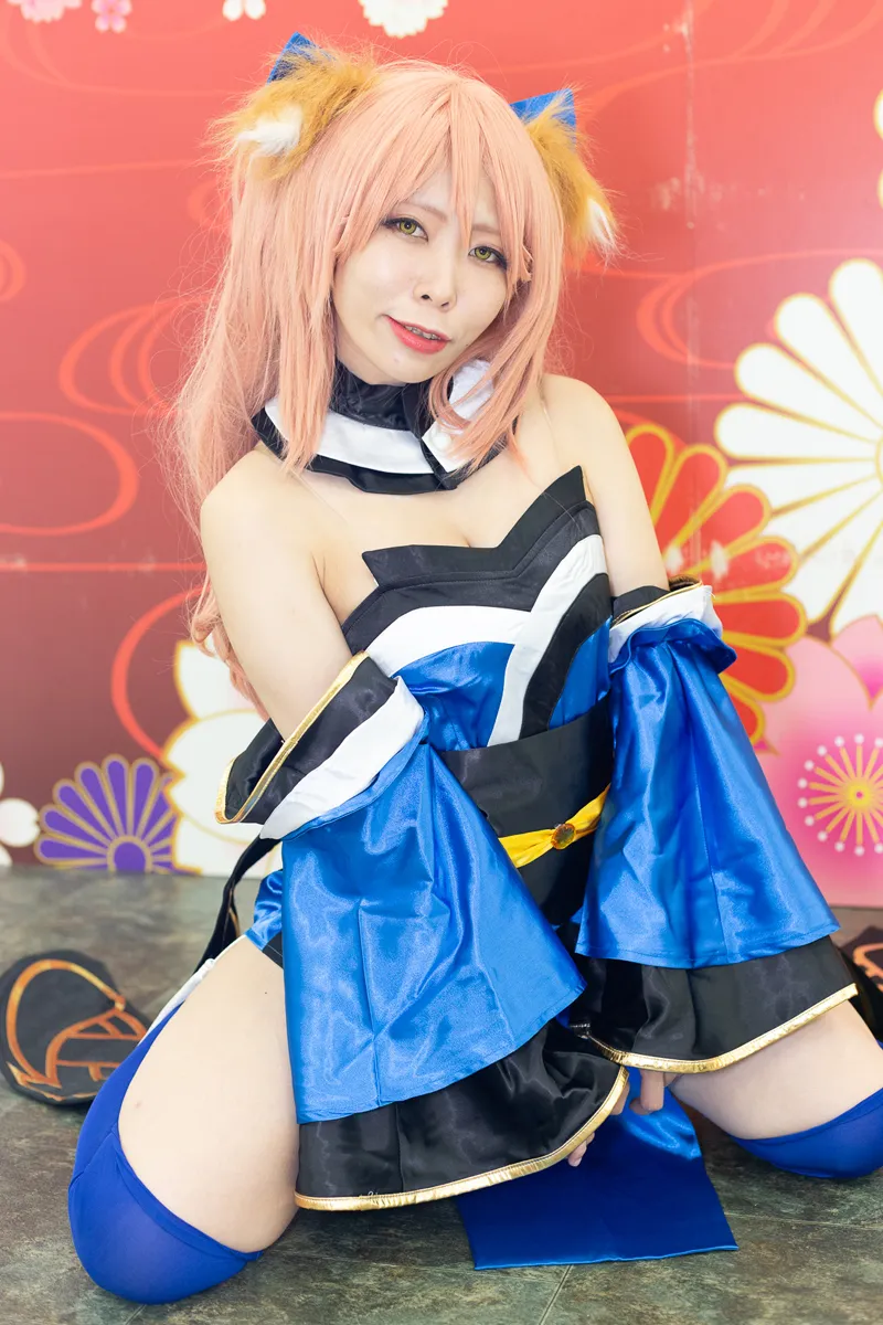 「FGO」の玉藻の前のコスプレで参加した“陽兎(はると)”さん