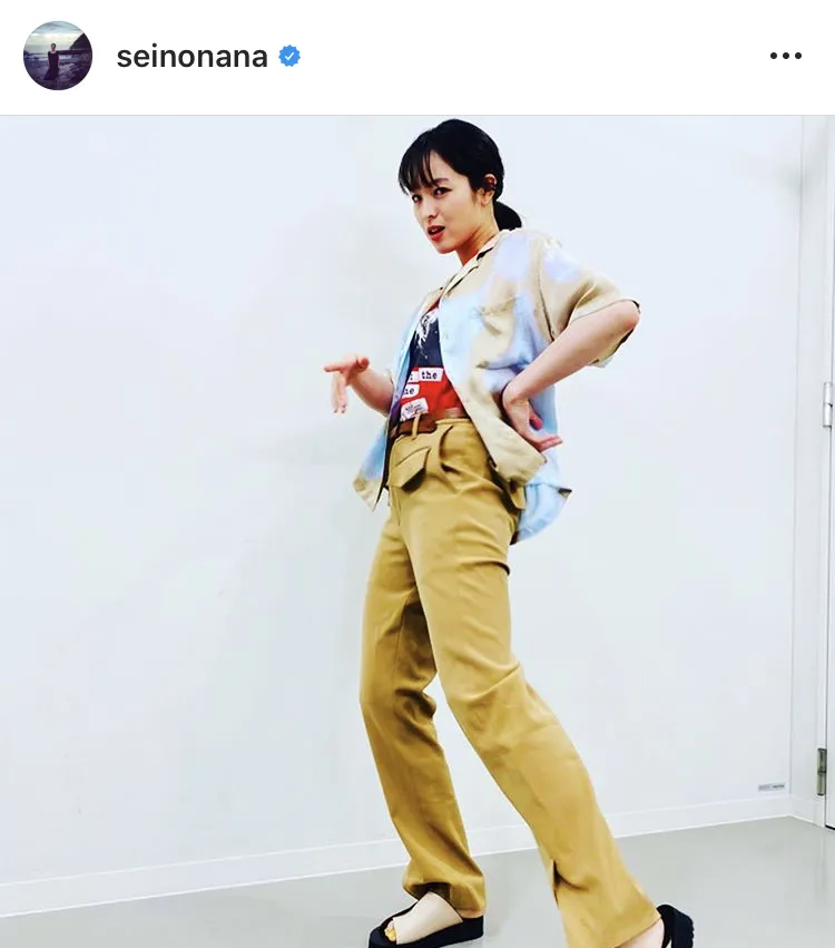 ※清野菜名オフィシャルInstagram(seinonana)のスクリーンショット