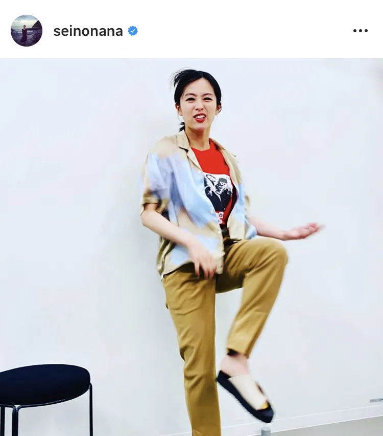 ※清野菜名オフィシャルInstagram(seinonana)のスクリーンショット