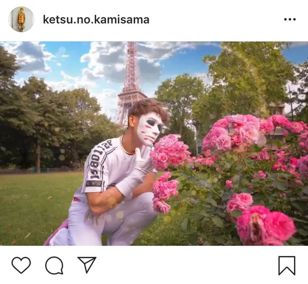 ※樽美酒研二オフィシャルInstagram(ketsu.no.kamisama)のスクリーンショット