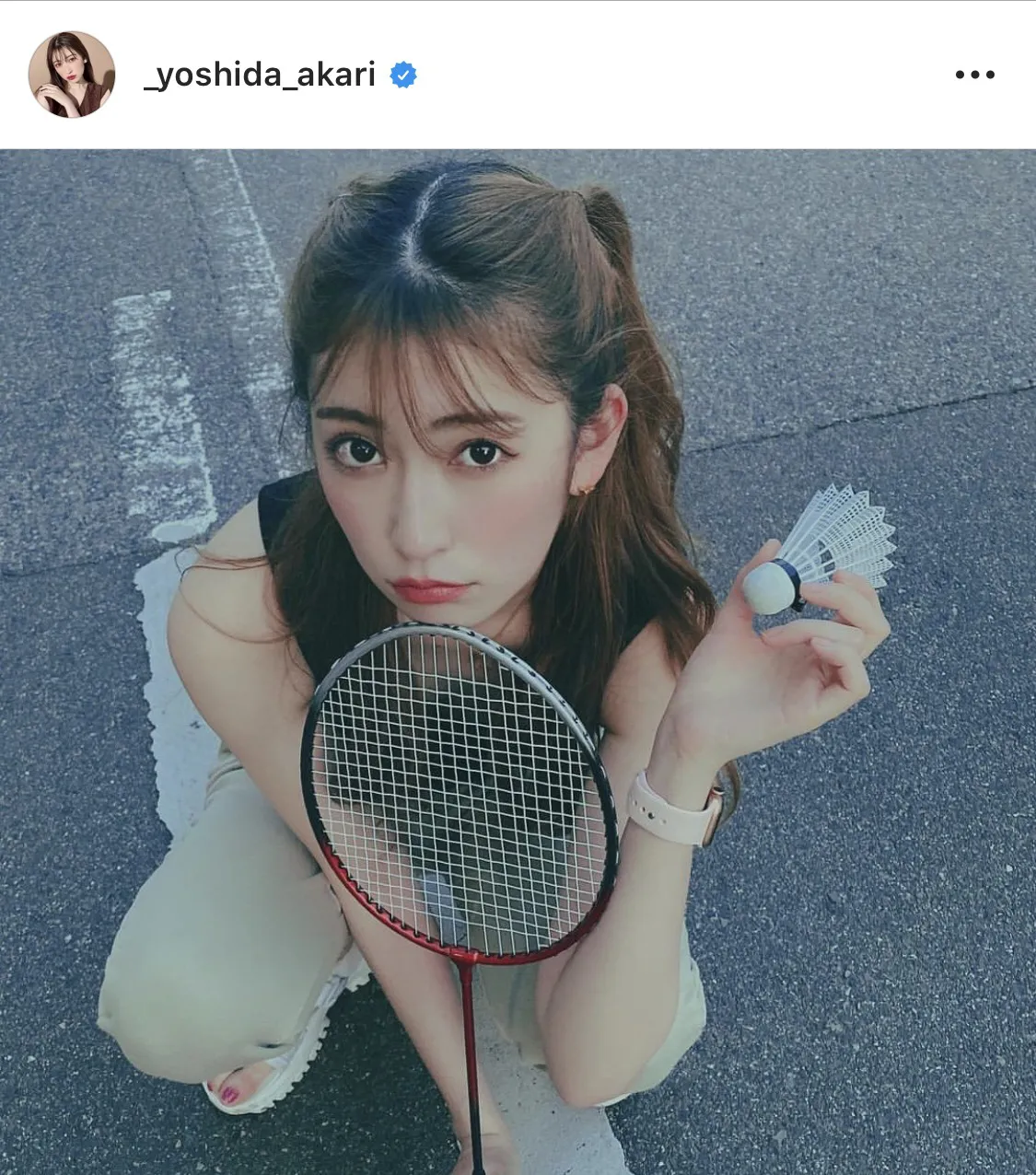 ※吉田朱里公式Instagram(_yoshida_akari)のスクリーンショット