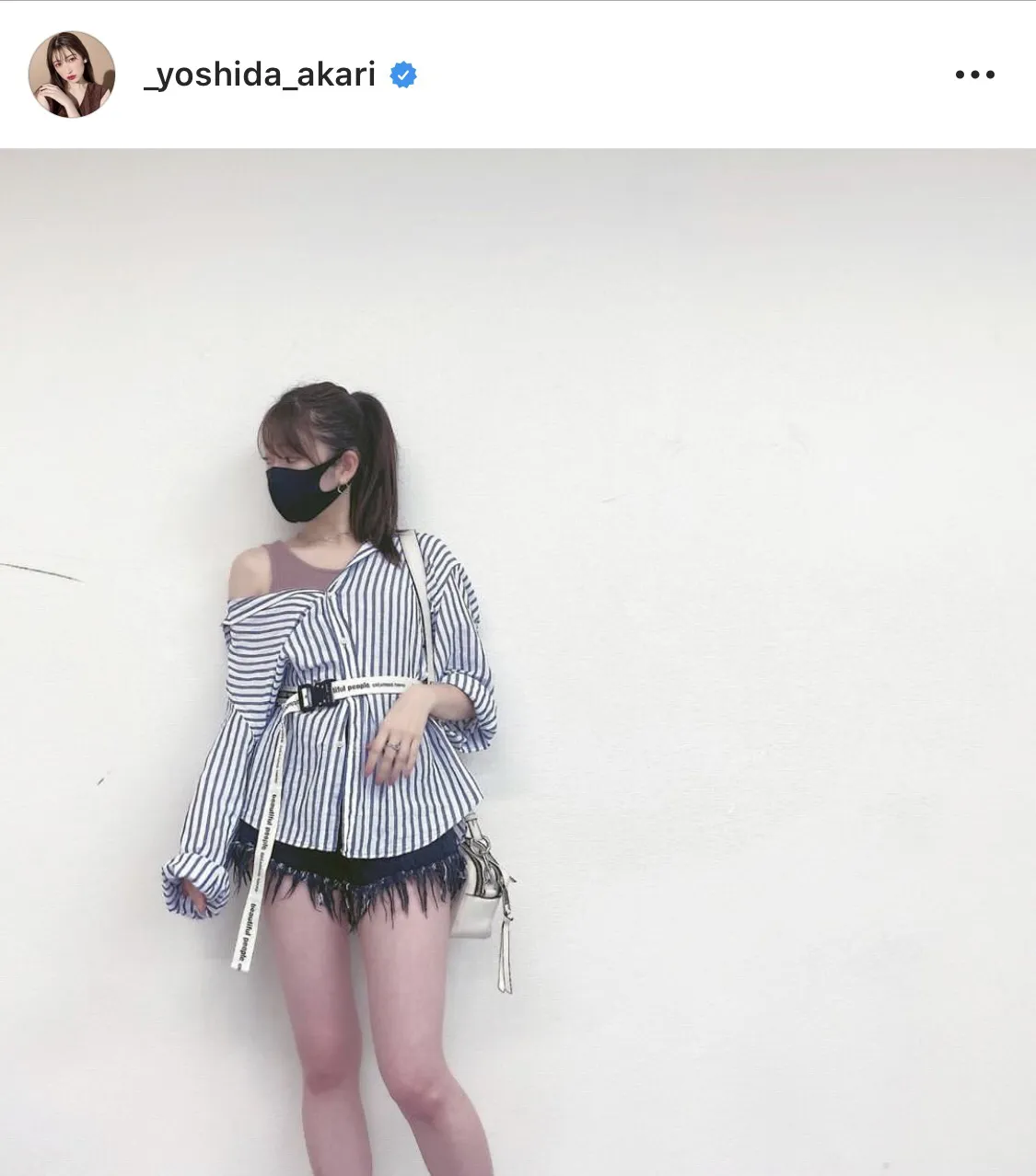 ※吉田朱里公式Instagram(_yoshida_akari)のスクリーンショット