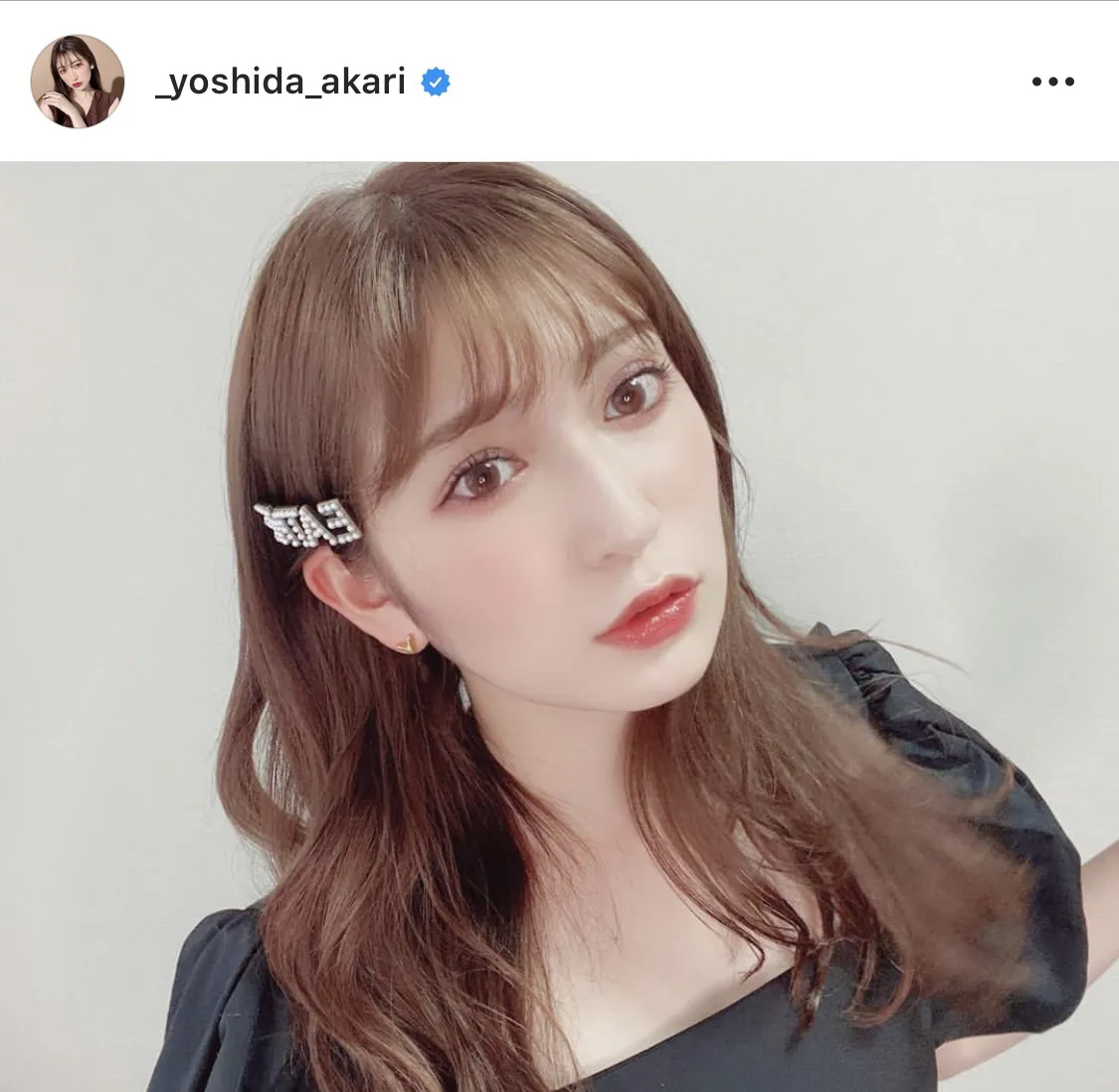 ※吉田朱里公式Instagram(_yoshida_akari)のスクリーンショット