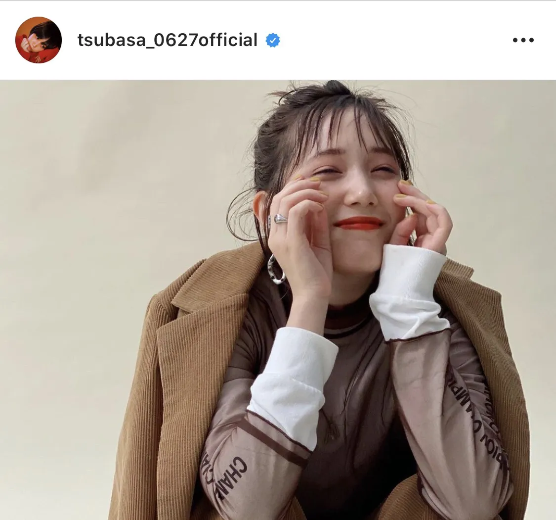 ※本田翼公式Instagram(tsubasa_0627official)のスクリーンショット