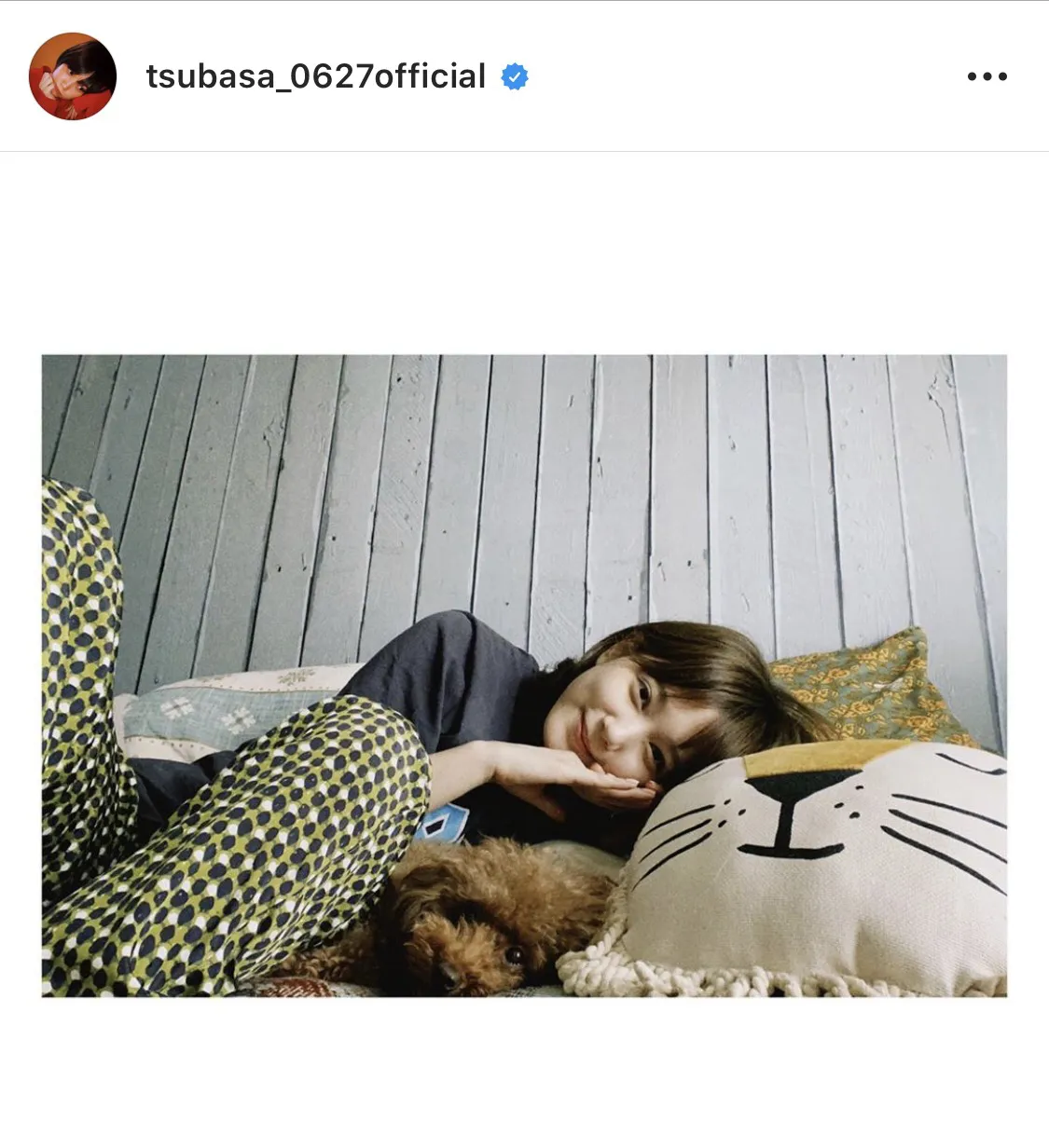 ※本田翼公式Instagram(tsubasa_0627official)のスクリーンショット