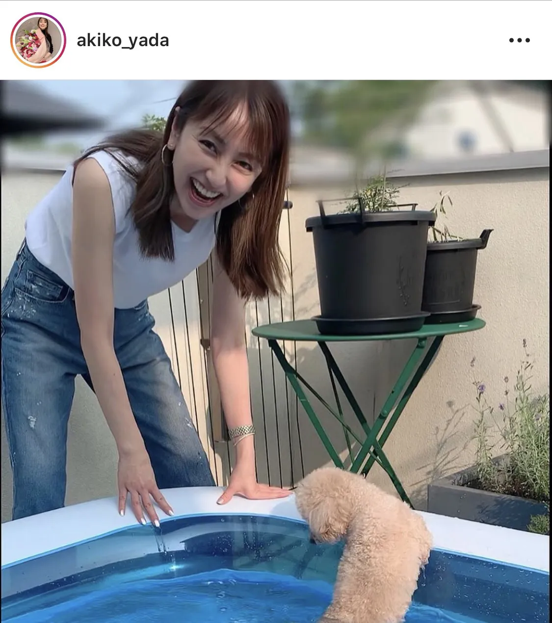 ※画像は矢田亜希子(akiko_yada)公式Instagramのスクリーンショット