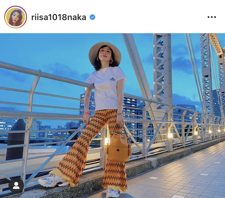 ※仲里依紗オフィシャルInstagram(riisa1018naka)のスクリーンショット