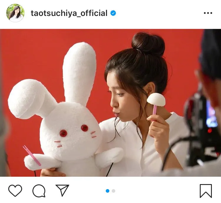 ※土屋太鳳オフィシャルInstagram(taotsuchiya_official)のスクリーンショット