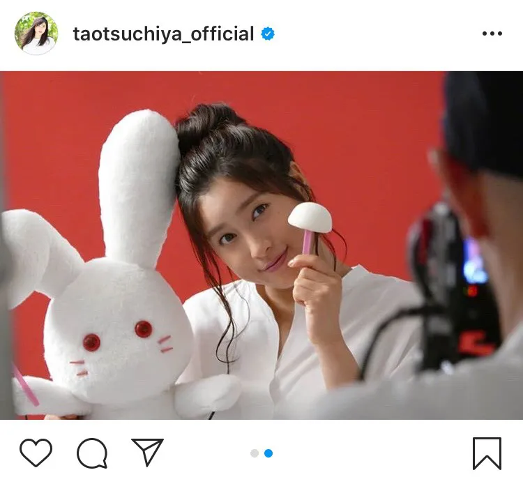 ※土屋太鳳オフィシャルInstagram(taotsuchiya_official)のスクリーンショット