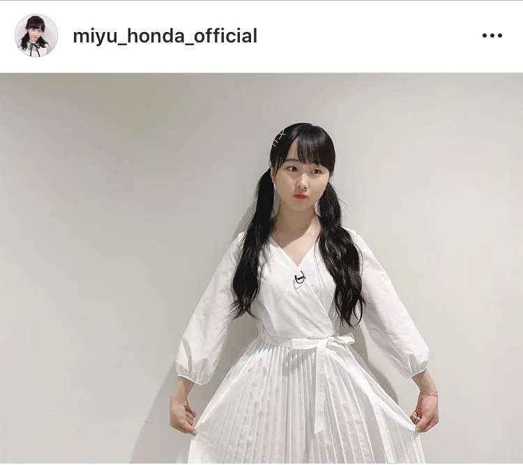 ※画像は本田望結(miyu_honda_official)公式Instagramのスクリーンショット