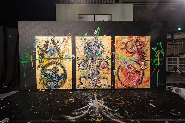 現代アーティスト・小松美羽が作成したライブペイント作品が2054万円で落札